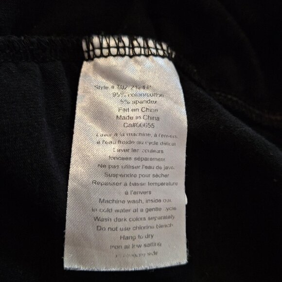 Oversized Cowl Neck Cap Sleeve Black T Shirt Dress Size M Ruched at Side Seams - Picture 15 of 16